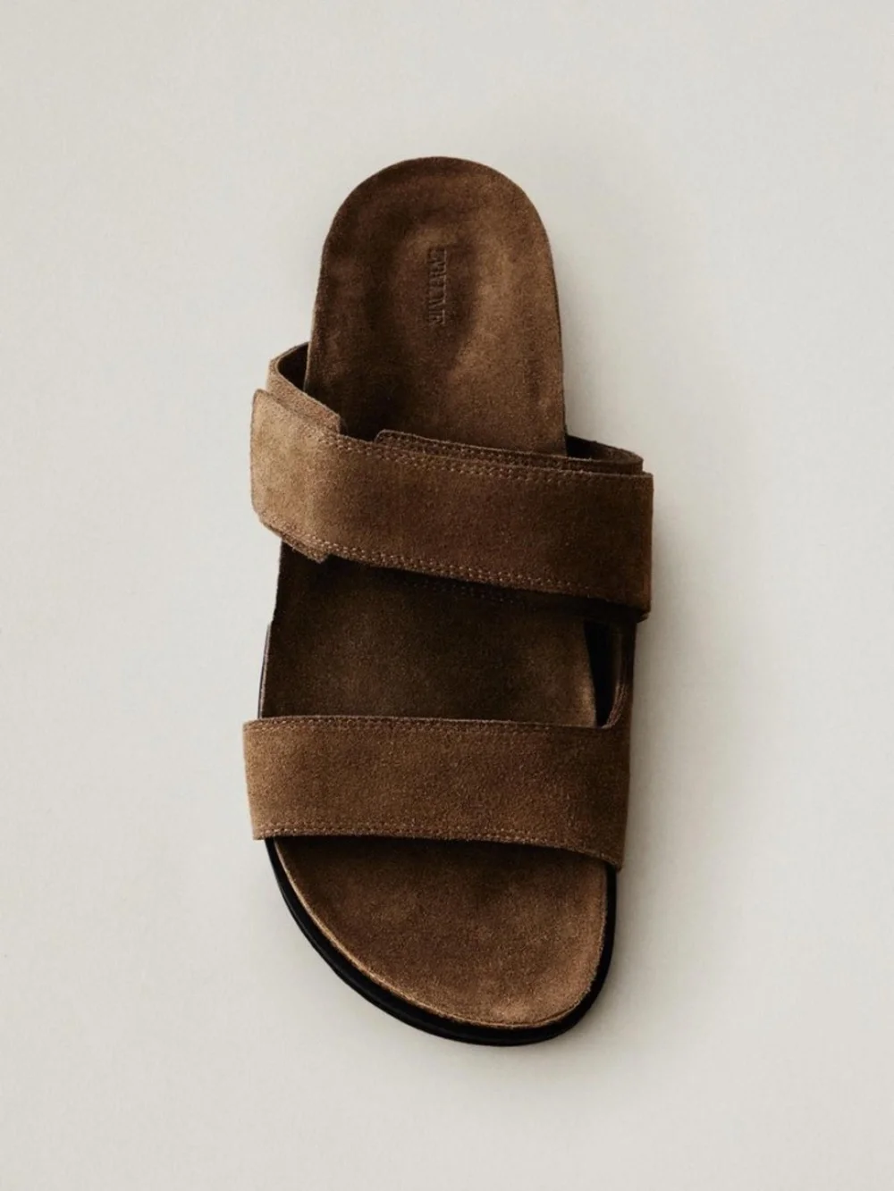 ZARA LEATHER DOUBLE-STRAP SANDALS